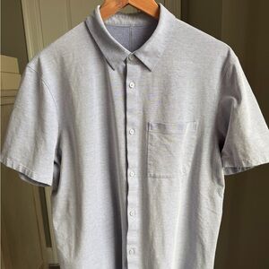 Lululemon Athletica Light Blue Casual Button Down Shirt